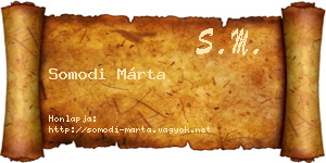 Somodi Márta névjegykártya
